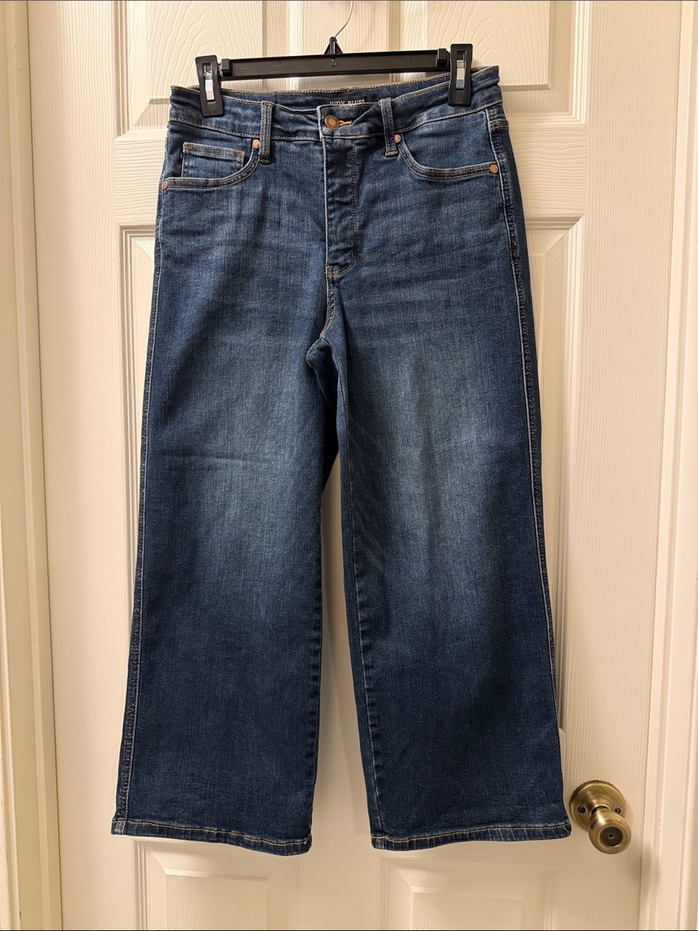 Judy Blue Dark Blue Relaxed Wide-Leg Jeans